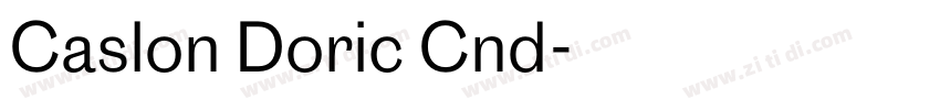 Caslon Doric Cnd字体转换